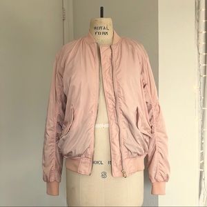 H&M satin bomber jacket